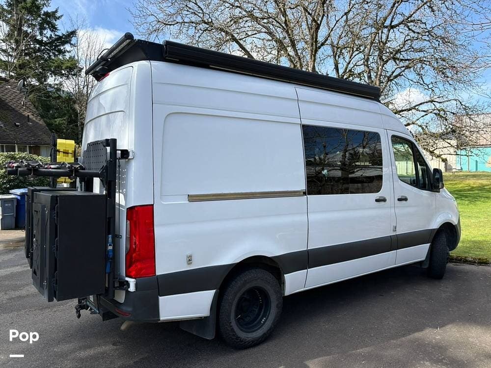 2019 Freightliner Sprinter 3500 High Roof 144WB - Used Conversion Van For Sale by Pop RVs in North Bend, Washington features Awning