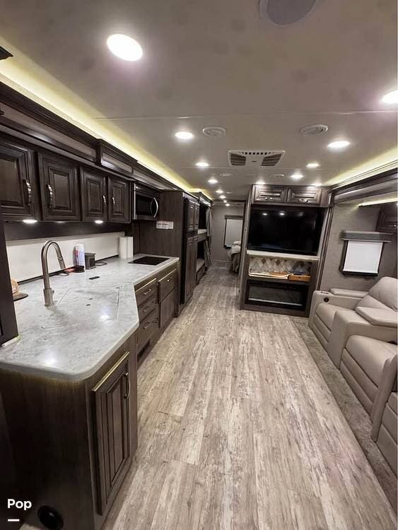 2023 Jayco Seneca 37L - Used Super C For Sale by Pop RVs in Rigby, Idaho features Leveling Jacks, Generator, Air Conditioning, Slideout, Awning