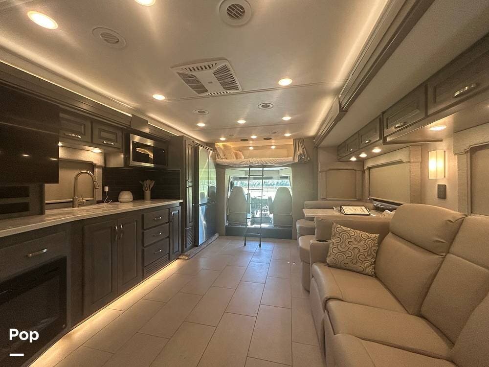 2024 Renegade Verona 40LRB - Used Super C For Sale by Pop RVs in Ocala, Florida features Generator, Awning, Leveling Jacks, Slideout, Air Conditioning