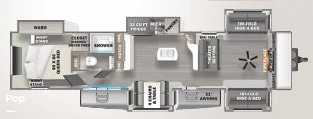 Used 2022 Forest River Sandpiper 420FL available in Wagoner, Oklahoma