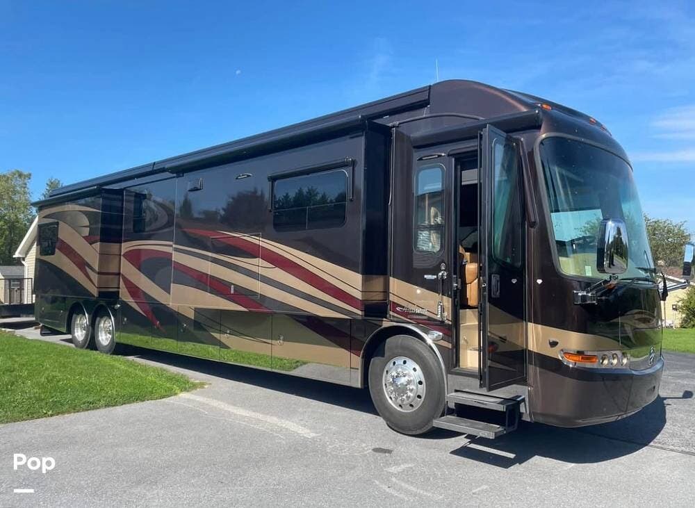 2015 Entegra Coach Anthem 44DLQ - Used Diesel Pusher For Sale by Pop RVs in Bellefonte, Pennsylvania features Leveling Jacks, Awning, Air Conditioning, Generator, Slideout