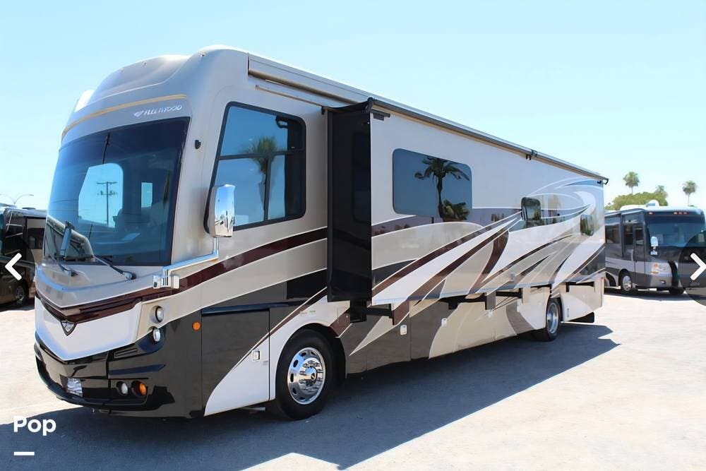 2018 Fleetwood Discovery 40D LXE - Used Diesel Pusher For Sale by Pop RVs in Monroe, Georgia features Awning, Air Conditioning, Leveling Jacks, Slideout, Generator