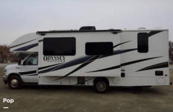 2024 Entegra Coach Odyssey 25R - Used Class C For Sale by Pop RVs in Lodi, California features Leveling Jacks, Slideout, Generator, Air Conditioning, Awning