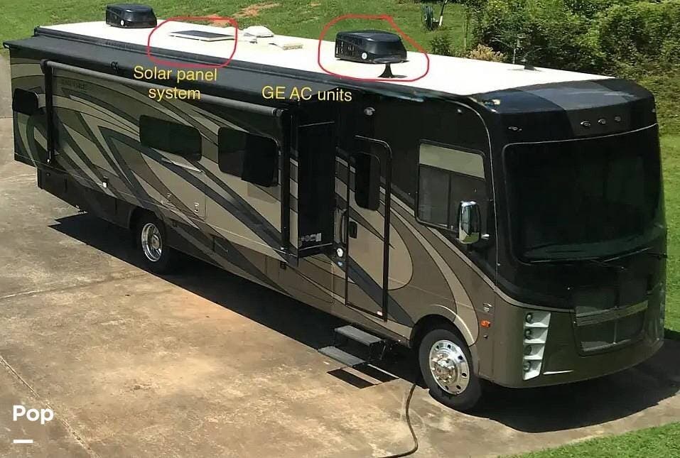 2022 Coachmen Encore 355DS - Used Class A For Sale by Pop RVs in Blairsville, Georgia features Air Conditioning, Generator, Slideout, Leveling Jacks, Awning