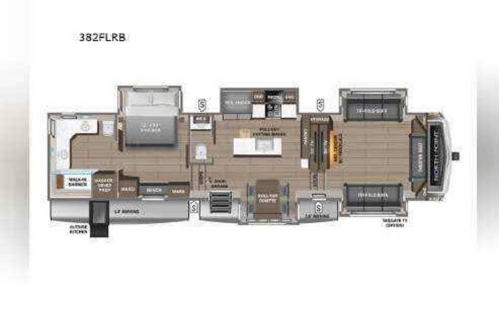 2024 Jayco North Point 382FLRB - Used Fifth Wheel For Sale by Pop RVs in The Villages, Florida features Slideout