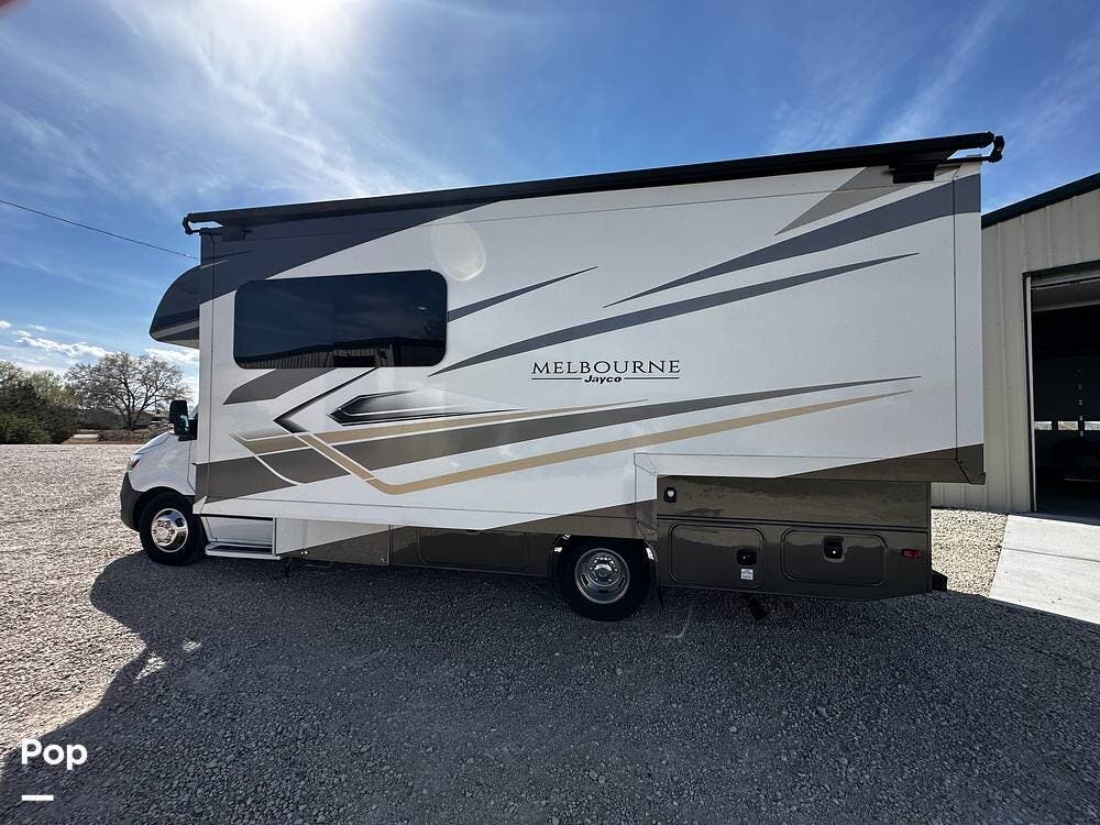 2023 Jayco Melbourne 24L - Used Class C For Sale by Pop RVs in Berthoud, Colorado features Awning, Leveling Jacks, Generator, Slideout, Air Conditioning