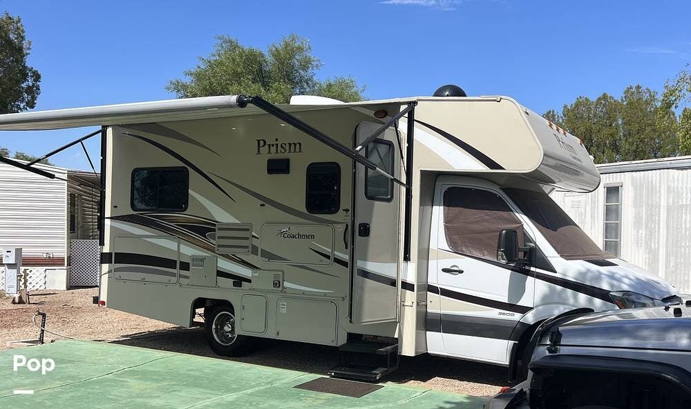 2015 Coachmen Prism 2150 LE - Used Class C For Sale by Pop RVs in Las Vegas, Nevada features Leveling Jacks, Awning, Generator, Slideout