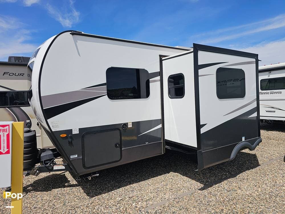 2025 Rockwood Mini Lite 2205S - Used Travel Trailer For Sale by Pop RVs in Prescott, Arizona features Air Conditioning, Slideout, Leveling Jacks, Awning