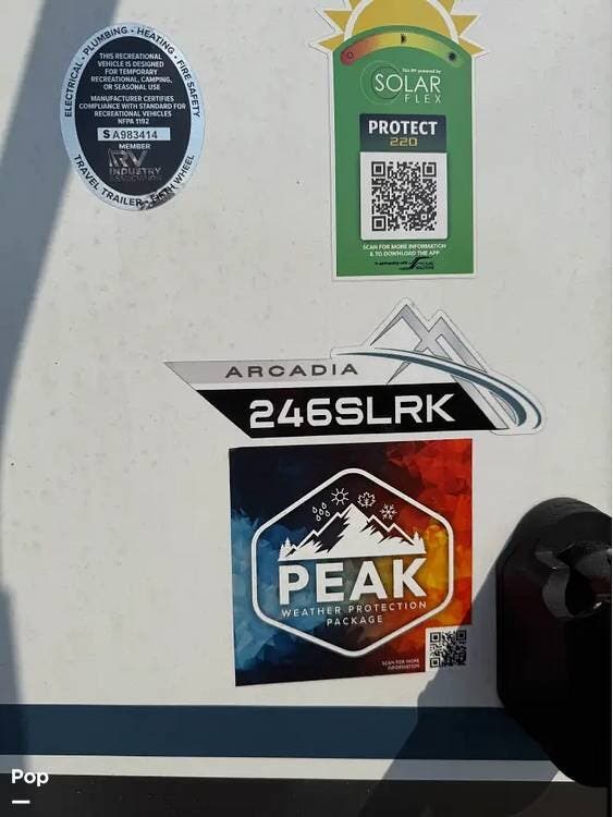 2024 Keystone Arcadia SUPER LITE 246SLRK - Used Fifth Wheel For Sale by Pop RVs in Warfield, Virginia features Slideout