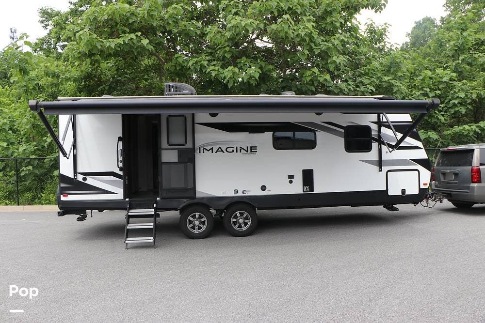 2022 Grand Design Imagine 2600RB - Used Travel Trailer For Sale by Pop RVs in Gainesville, Georgia features Awning, Slideout, Air Conditioning, Leveling Jacks