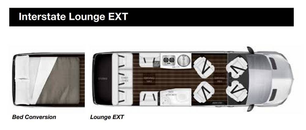 2018 Airstream Interstate Lounge EXT - Used Class B For Sale by Pop RVs in Shingle Springs, California features Generator, Awning, Air Conditioning