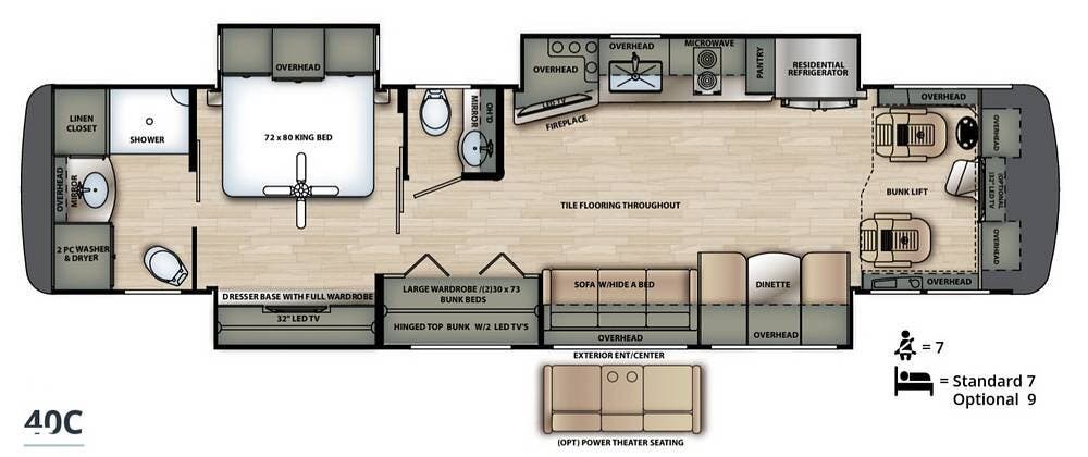 2022 Berkshire XL 40C by Forest River from Pop RVs in Tampa, Florida