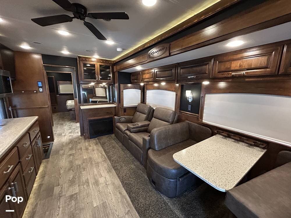 2019  Renegade Custom 38CSB - Used Super C For Sale by Pop RVs in Miramar, Florida features Slideout, Awning, Generator, Air Conditioning, Leveling Jacks