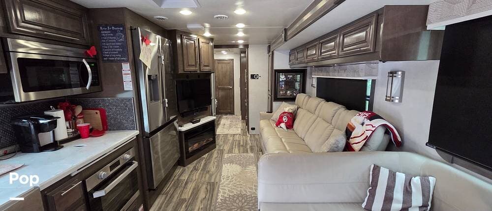 2022 Forest River Georgetown GT7 36D7 - Used Class A For Sale by Pop RVs in Davis, Oklahoma features Air Conditioning, Slideout, Generator, Leveling Jacks, Awning