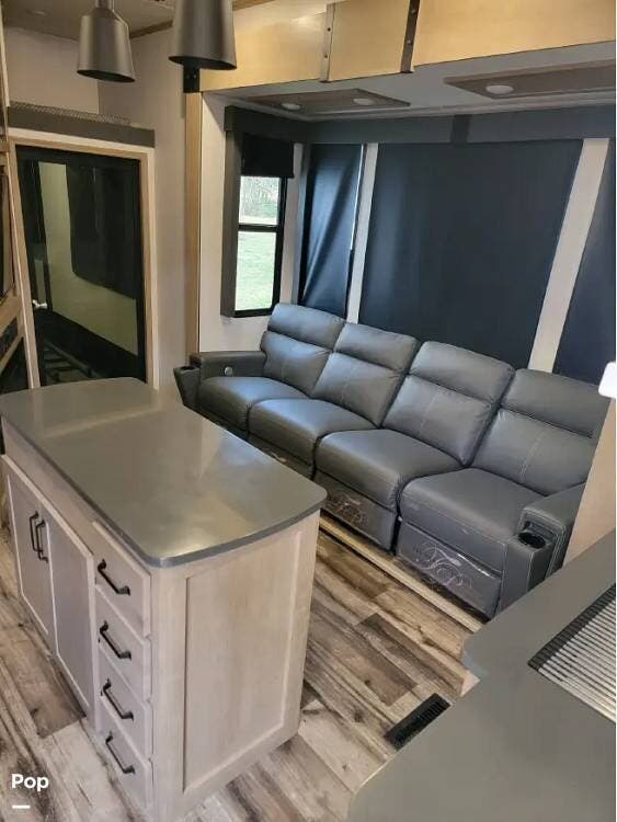 2023 Keystone Raptor 420 - Used Toy Hauler For Sale by Pop RVs in Green Pond, South Carolina features Slideout