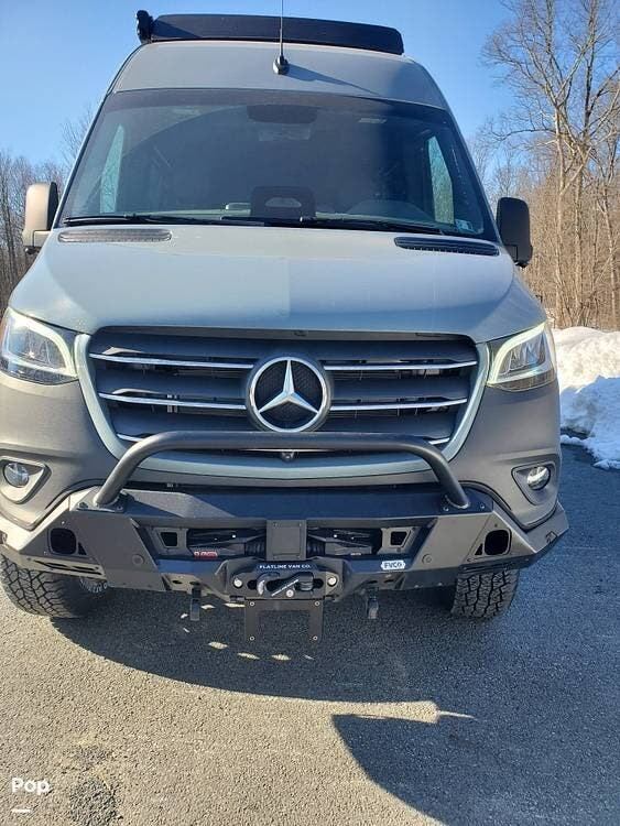 2025 Mercedes-Benz Sprinter 144 AWD HIGH-ROOF - Used Conversion Van For Sale by Pop RVs in Hawley, Pennsylvania features Air Conditioning, Awning