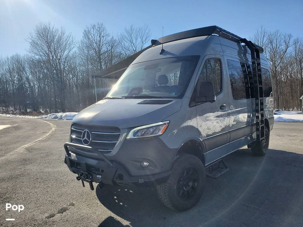 2025 Mercedes-Benz Sprinter 2500 144WB AWD - Used Conversion Van For Sale by Pop RVs in Hawley, Pennsylvania features Awning, Air Conditioning