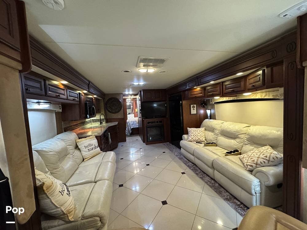 2013 Forest River Berkshire 390RB - Used Diesel Pusher For Sale by Pop RVs in Menifee, California features Generator, Air Conditioning, Slideout, Leveling Jacks, Awning