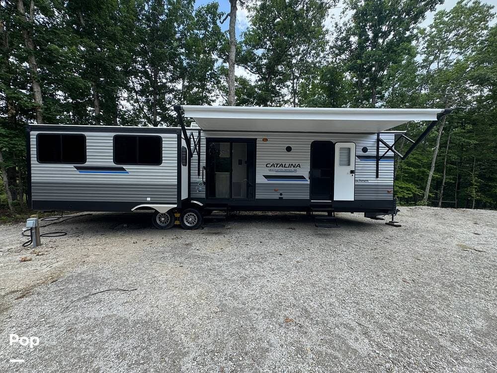 2023 Coachmen Catalina Destination 39RLTS - Used Travel Trailer For Sale by Pop RVs in Waverly, Tennessee features Air Conditioning, Slideout