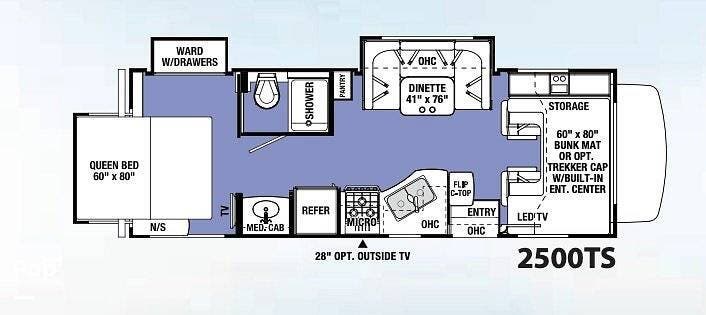 2019 Forest River Sunseeker 2500TS - Used Class C For Sale by Pop RVs in Phoenix, Arizona features Awning, Slideout, Air Conditioning, Generator