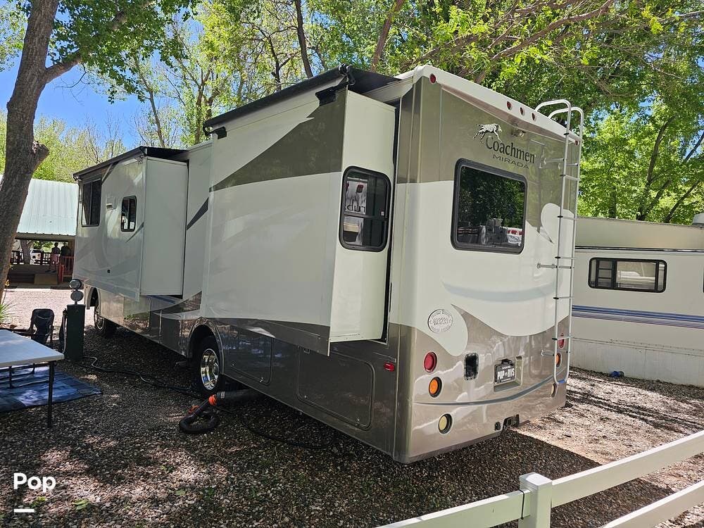 2013 Coachmen Mirada SE 29DS - Used Class A For Sale by Pop RVs in Munds Park, Arizona features Awning, Air Conditioning, Leveling Jacks, Generator, Slideout