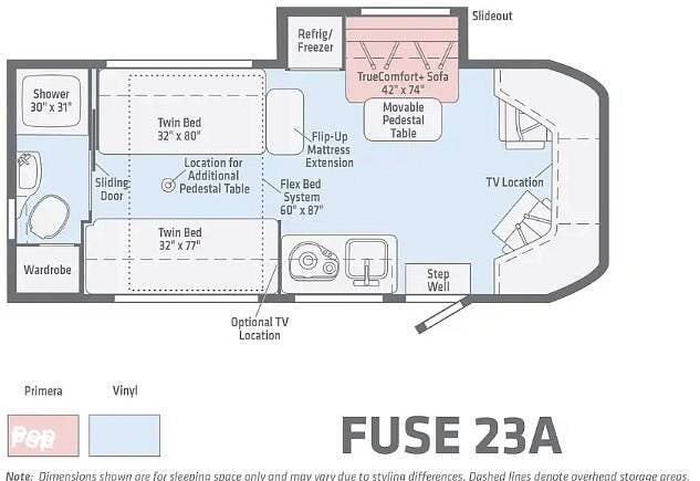 2017 Winnebago Fuse 23A - Used Class B+ For Sale by Pop RVs in Chattanooga, Tennessee features Slideout