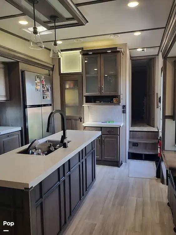 2021 Grand Design Solitude 310GK - Used Fifth Wheel For Sale by Pop RVs in Hesperia, California features Slideout, Leveling Jacks, Awning, Air Conditioning