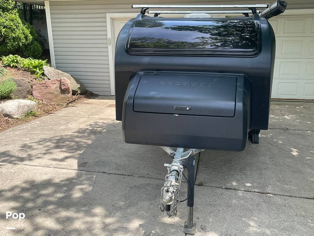 2021 Escapod topo 2 - Used Travel Trailer For Sale by Pop RVs in Milford, Michigan features Awning