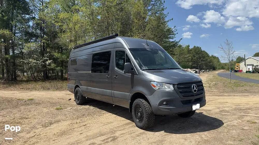 2021 Mercedes-Benz Sprinter 2500 High Roof 170WB 4x4 - Used Conversion Van For Sale by Pop RVs in Limington, Maine features Awning, Air Conditioning