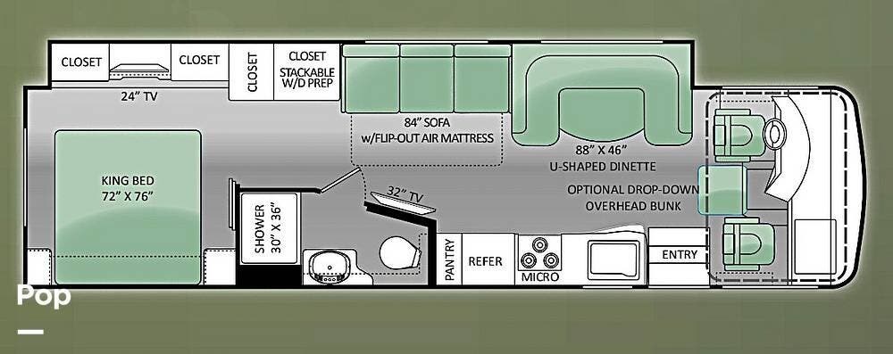 2014 Thor Motor Coach Miramar 34.2 - Used Class A For Sale by Pop RVs in Bradenton, Florida features Awning, Generator, Slideout, Air Conditioning