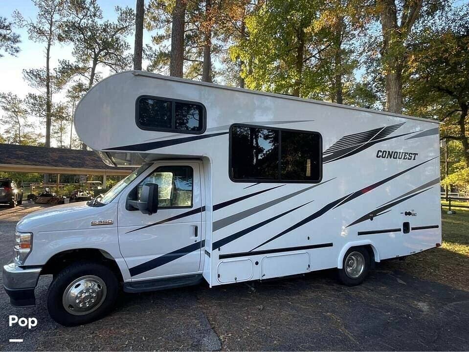 2023 Gulf Stream Conquest 6237LE - Used Class C For Sale by Pop RVs in Houston, Texas features Air Conditioning, Awning, Generator