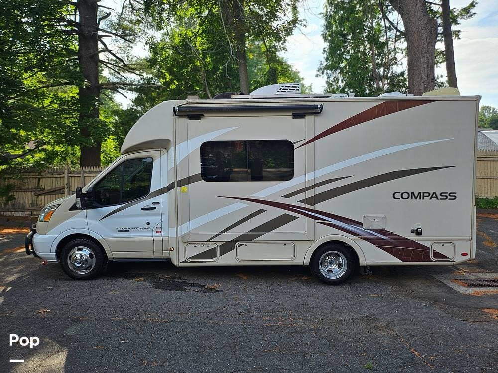 2017 Thor Motor Coach Compass 23TK - Used Class B+ For Sale by Pop RVs in West Hartford, Connecticut features Generator, Awning, Slideout, Air Conditioning