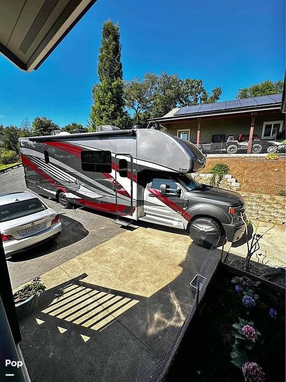 2021 Thor Motor Coach Magnitude SV34 - Used Super C For Sale by Pop RVs in Santa Rosa, California features Leveling Jacks, Slideout, Air Conditioning, Awning, Generator
