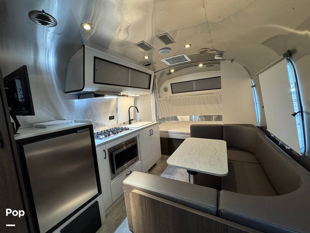 2023 Airstream Caravel 22FB - Used Travel Trailer For Sale by Pop RVs in San Gabriel, California features Awning, Air Conditioning, Leveling Jacks