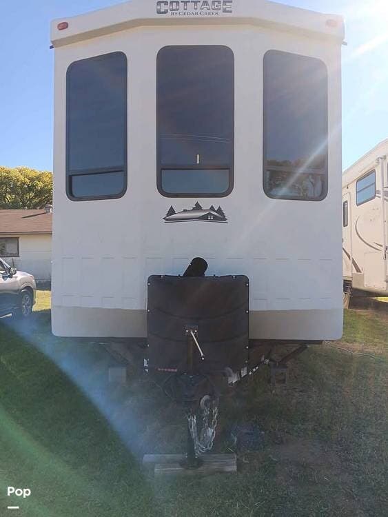 2022 Forest River Cedar Creek 40 CCK - Used Travel Trailer For Sale by Pop RVs in Chino Valley, Arizona features Air Conditioning, Awning, Slideout