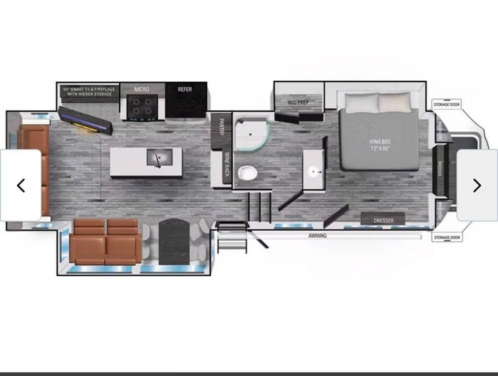 2025 Heartland Corterra 3.0 - Used Fifth Wheel For Sale by Pop RVs in Black Mountain, North Carolina features Slideout