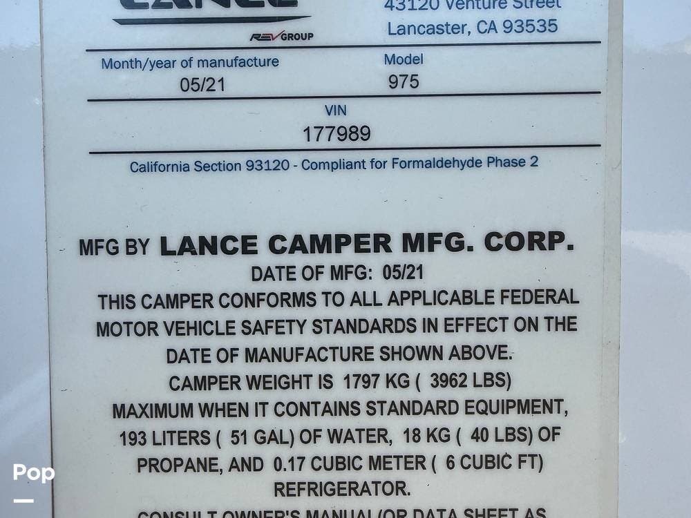 Used 2021 Lance Lance 975 available in Murray, Utah