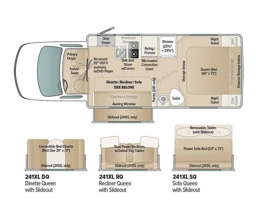 2015 Platinum II Coach House  241XLSQ by Coach House from Pop RVs in Winter Springs, Florida