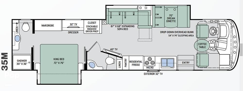 2019 Hurricane 35M by Thor Motor Coach from Pop RVs in Columbia, Kentucky