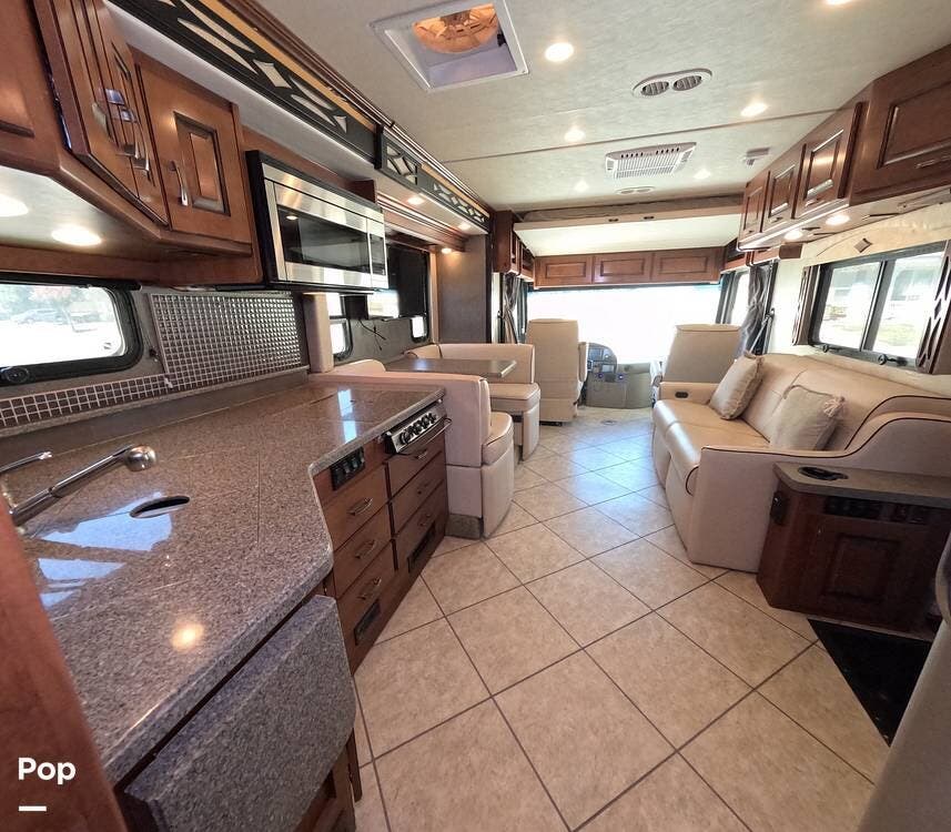 2015 Fleetwood Excursion 35E - Used Diesel Pusher For Sale by Pop RVs in Lancaster, California features Slideout, Generator, Air Conditioning, Awning, Leveling Jacks