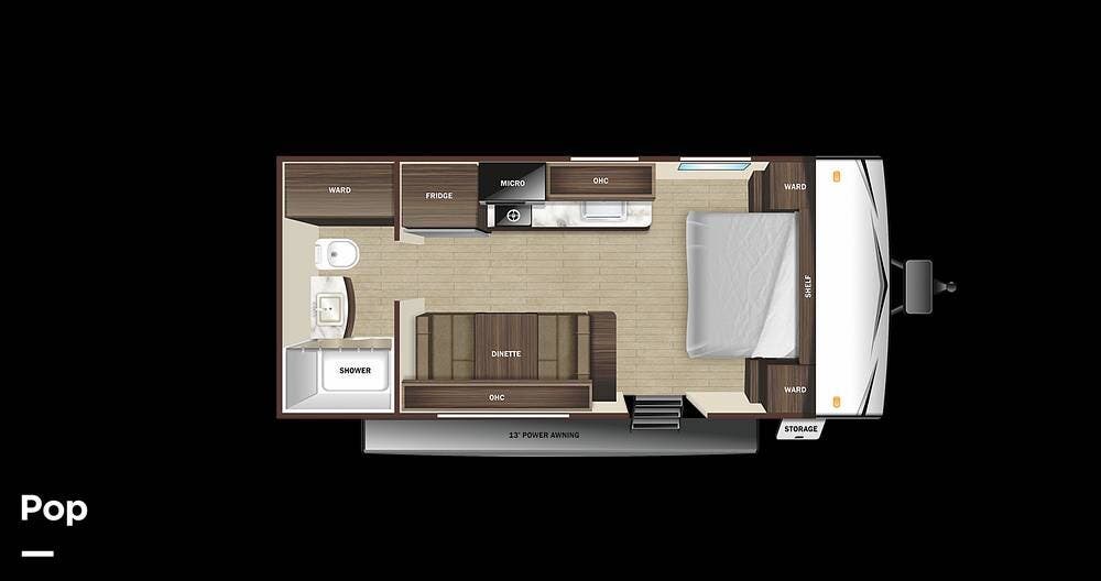 2021 Starcraft Autumn Ridge 182RB - Used Travel Trailer For Sale by Pop RVs in Rhine, Georgia features Leveling Jacks, Awning, Air Conditioning