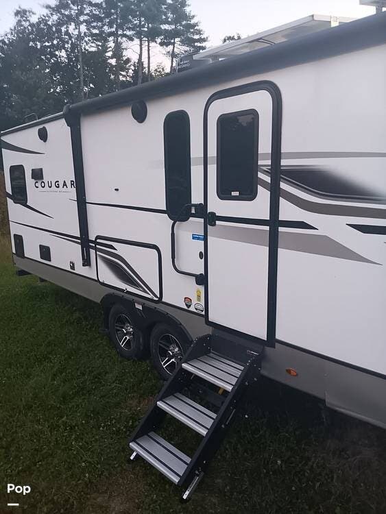2023 Keystone Cougar 30RKD - Used Travel Trailer For Sale by Pop RVs in Porter, Maine features Slideout