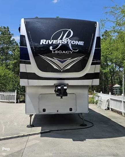 2022 Forest River RiverStone Legacy 39RKFB - Used Fifth Wheel For Sale by Pop RVs in Southport, North Carolina features Slideout