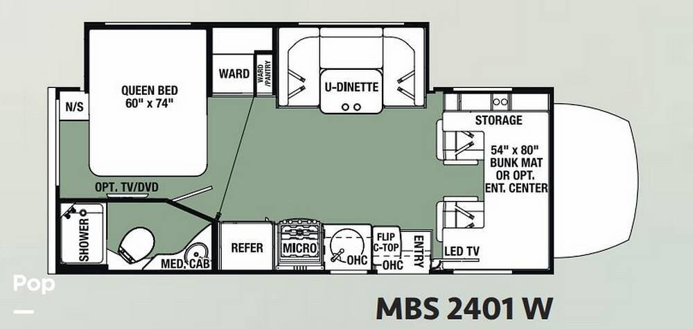 2016 Forest River Forester M-2401W Mercedes Sprinter - Used Class C For Sale by Pop RVs in Corona, California features Slideout