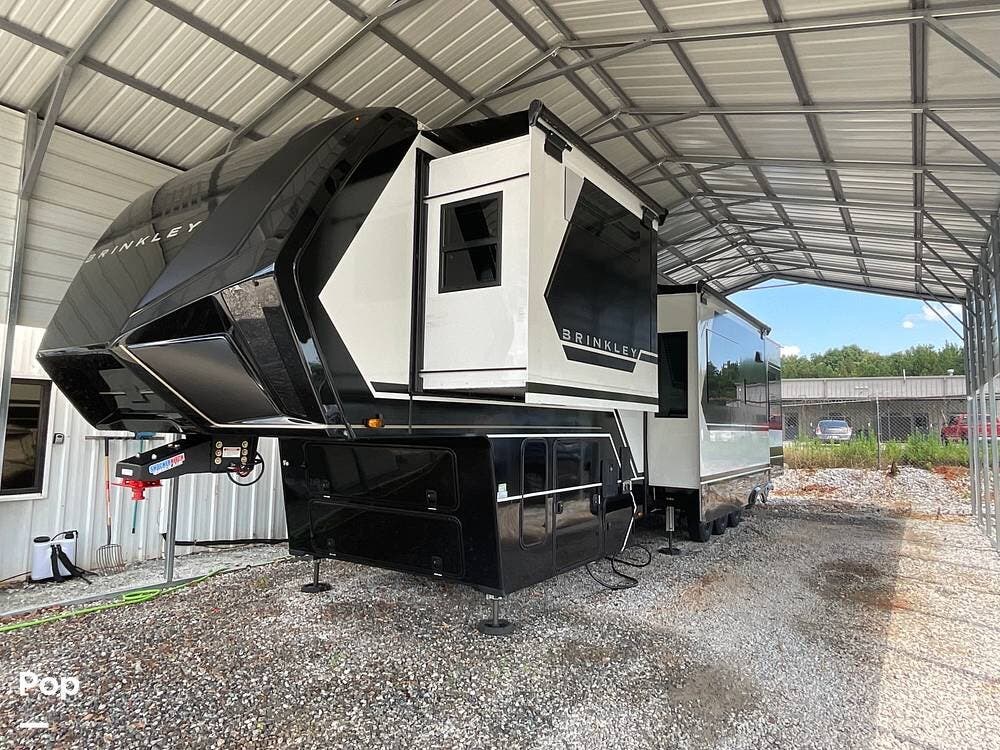 2025 Miscellaneous Brinkley Model G 3950 - Used Toy Hauler For Sale by Pop RVs in Piedmont, South Carolina features Slideout, Leveling Jacks, Awning, Generator, Air Conditioning