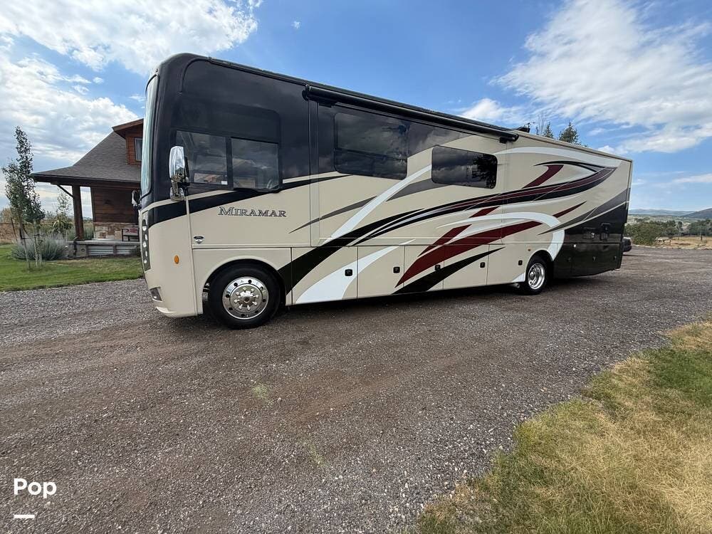 2021 Thor Motor Coach Miramar 35.2 - Used Class A For Sale by Pop RVs in Oakley, Utah features Air Conditioning, Slideout, Generator