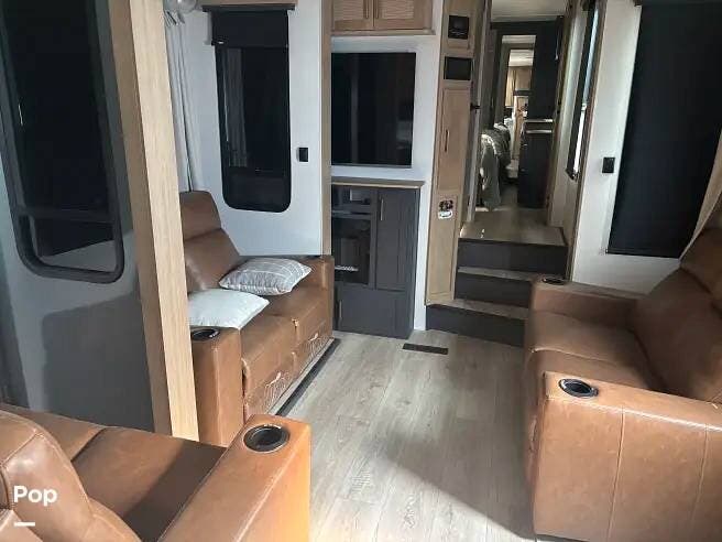 2025 Heartland Cyclone 4006 - Used Toy Hauler For Sale by Pop RVs in Leoti, Kansas features Slideout