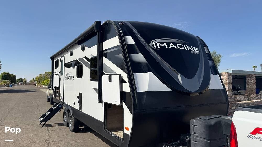 2022 Grand Design Imagine 2400BH - Used Travel Trailer For Sale by Pop RVs in Yuma, Arizona features Slideout, Awning, Air Conditioning, Leveling Jacks