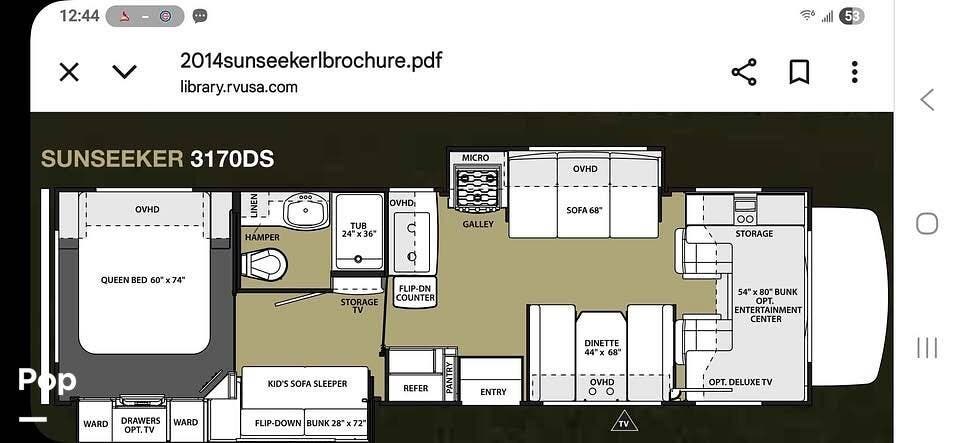 2017 Forest River Sunseeker 3170DS - Used Class C For Sale by Pop RVs in Eldridge, Iowa features Slideout