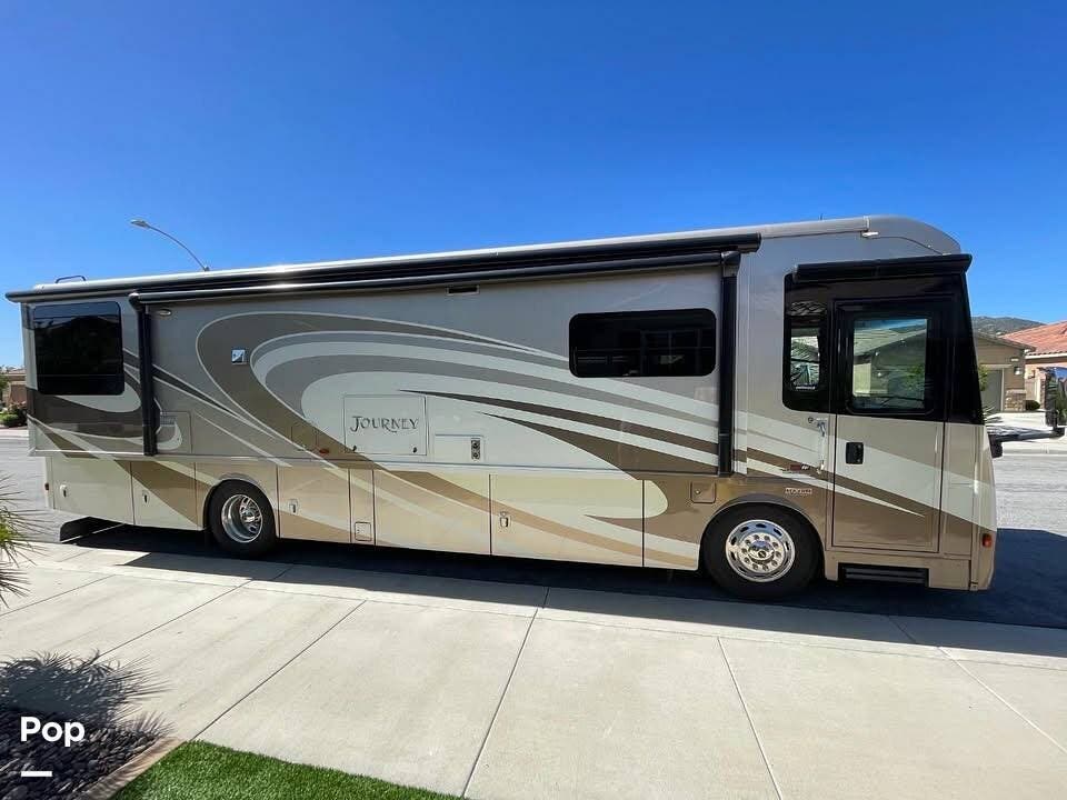 2017 Winnebago Journey 36M - Used Diesel Pusher For Sale by Pop RVs in Wildomar, California features Air Conditioning, Leveling Jacks, Slideout, Awning, Generator